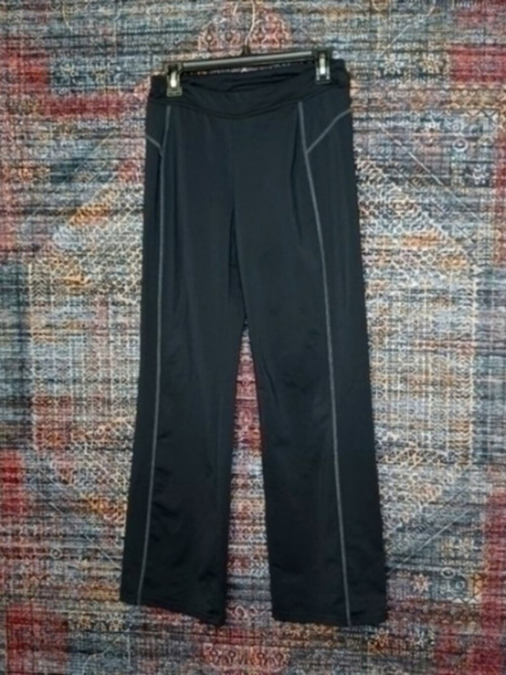 Athleta womens charcoal stow yoga pants Mx32 EUC